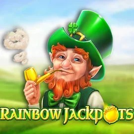 Rainbow Jackpots online game logo by Red Tiger Gaming on betfred-365.com