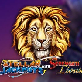 Stellar Jackpots with Serengeti Lions slot icon by Lightning Box Game, available at Betfred 365 Casino